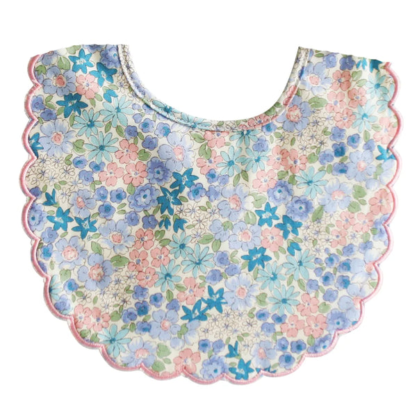 Scallop Edge Bib-Liberty Blue