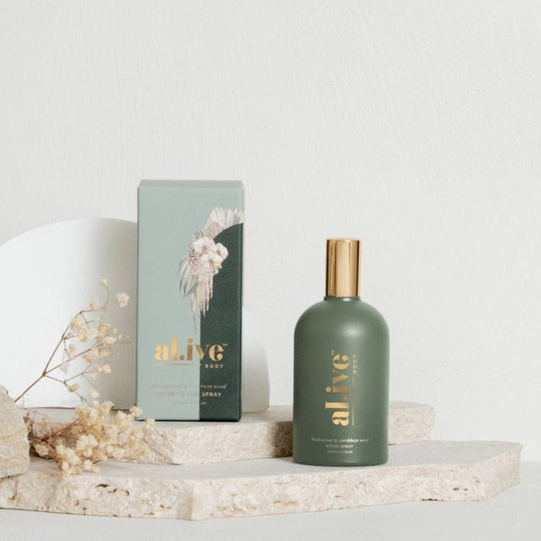 al.ive body BLACKCURRANT & CARIBBEAN WOOD ROOM SPRAY - Fig & Little