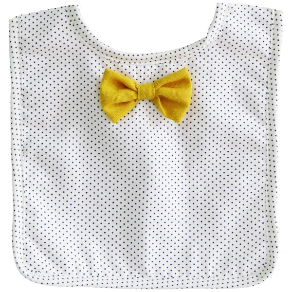 Bow Tie Bib-Navy Pin spot