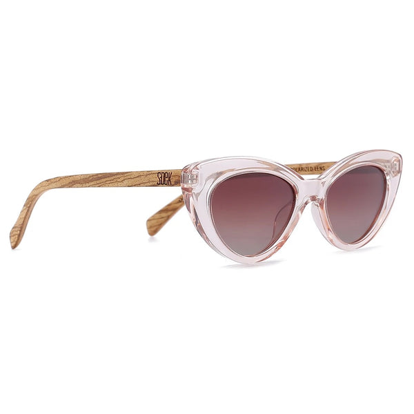 SOEK SAVANNAH BLUSH PINK Clear Pink l Walnut Wood Arms