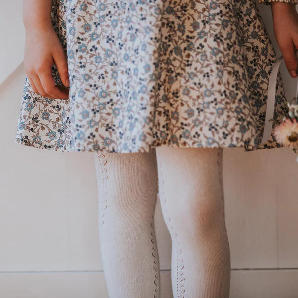 IVORY OPEN WORK  TIGHTS