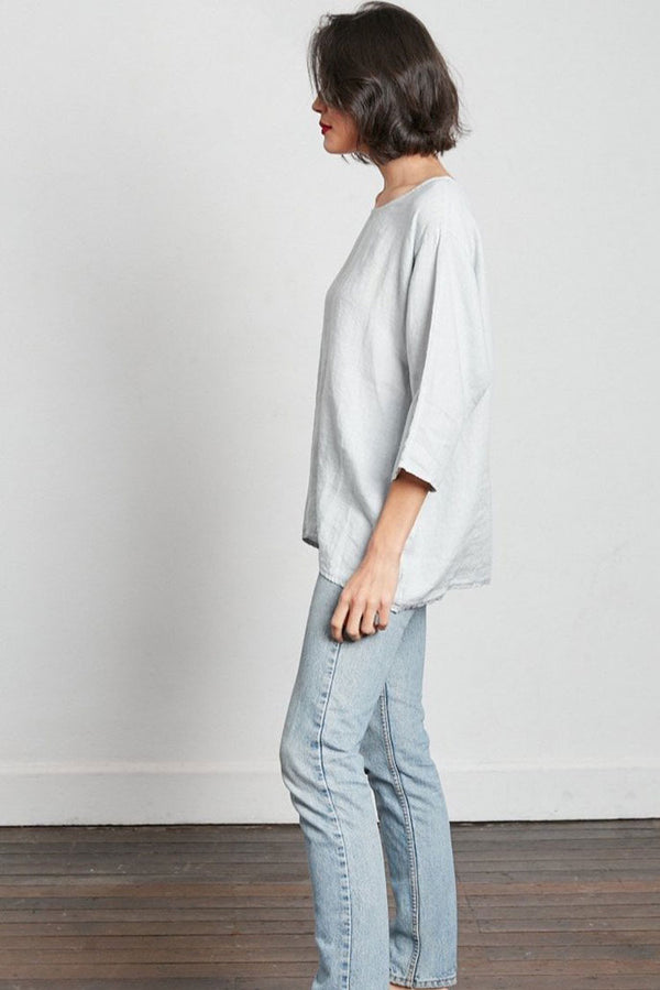 Loose linen 3/4 sleeve top