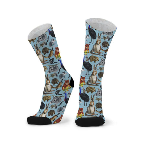 Red Fox Socks-Oz Fur and Feathers