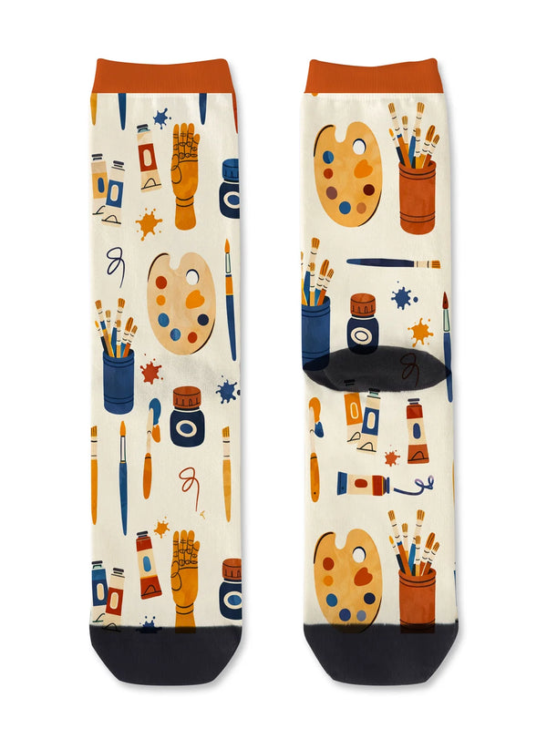 Red Fox Socks-Arty Artist