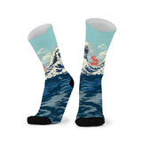 Red Fox Socks-Oriental Wave