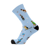 Red Fox Socks-Raining Cats and Dogs