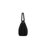 Black Caviar Designs- Arielle Black 2 Piece Suede Top Handle