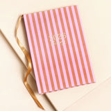 Red and Pink Striped Diary 2026