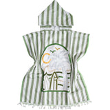 Kids Towel Poncho Summer Greens