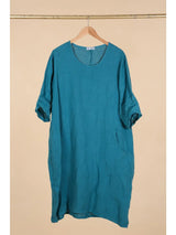 Round Neck Linen Dress