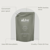 al.ive body-1 Ltr Lotion Refill - Green Pepper & Lotus