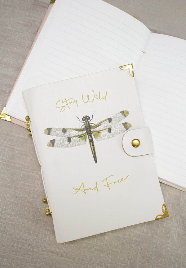 Leather Notebook Dragonfly Free