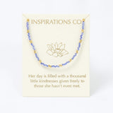 Inspiration Necklace Crystal Blue and Gold