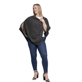 Pearl Poncho-Charcoal
