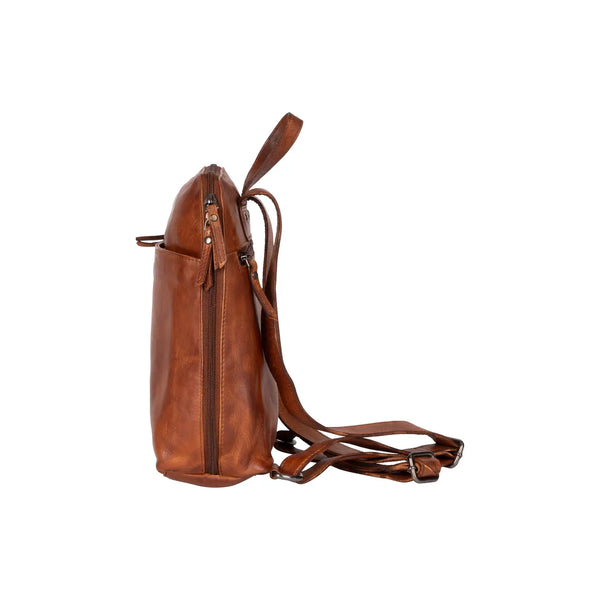 Leather Backpack Perth - Cognac