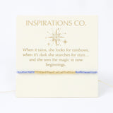 Motivational card with inspirational quote and star design on a white background