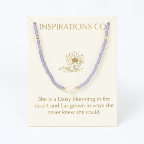 Inspiration Necklace Lilac, Pearl and Gold