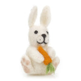 Handmade Bunny with Carrot Hanging Felt