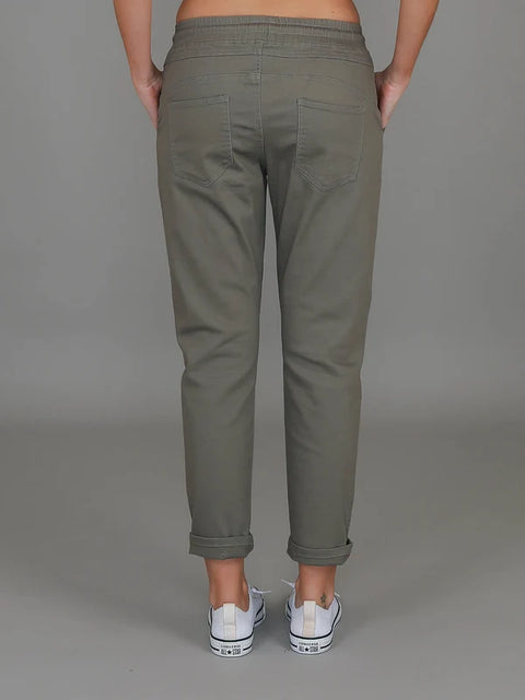 Augusta | Women's Stretch Chino Joggers – Khaki
