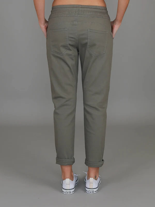 Augusta | Women's Stretch Chino Joggers – Khaki
