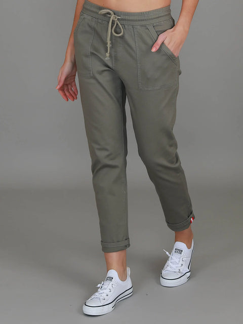 Augusta | Women's Stretch Chino Joggers – Khaki