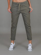 Augusta | Women's Stretch Chino Joggers – Khaki