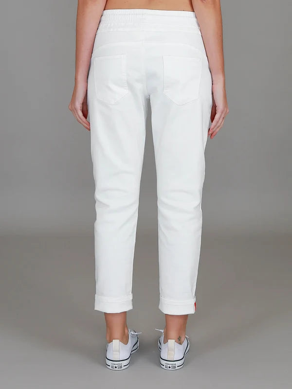 Augusta | Women's Stretch Chino Joggers – White