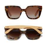 SOLUNA MOCHA TORT l Polarised Sunglass l Wooden Arms