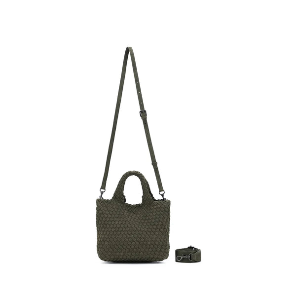 Cherie Olive 2 Piece Suedette Mini Handbag