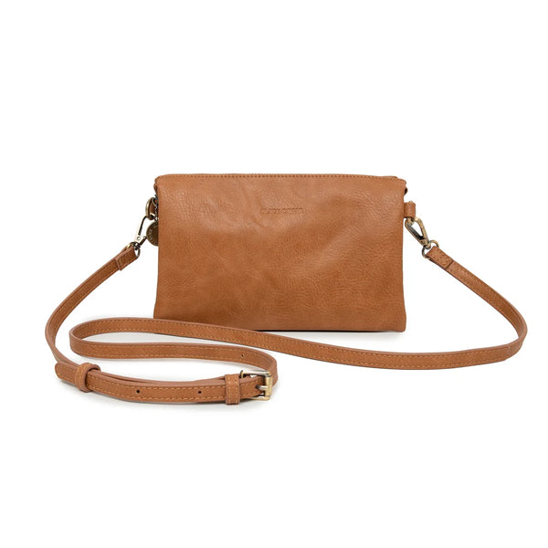 Edie Black Crossbody Bag-Tan