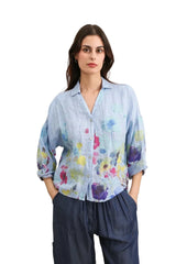 Floral  Linen Shirt