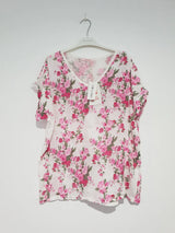 Frederic- Floral Linen T-Shirt-no band