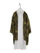 Frederic winter weight printed linen shirt / jacket