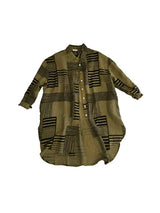 Frederic winter weight printed linen shirt / jacket