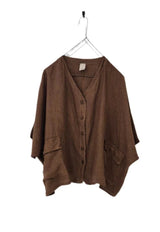 Montaigne Brigitte linen top