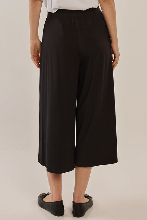 Crystal Crop Jogger Black