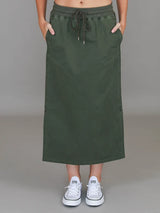 Roberta | Women's Midi Skirt – Cotton Chino