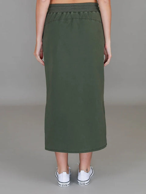 Roberta | Women's Midi Skirt – Cotton Chino