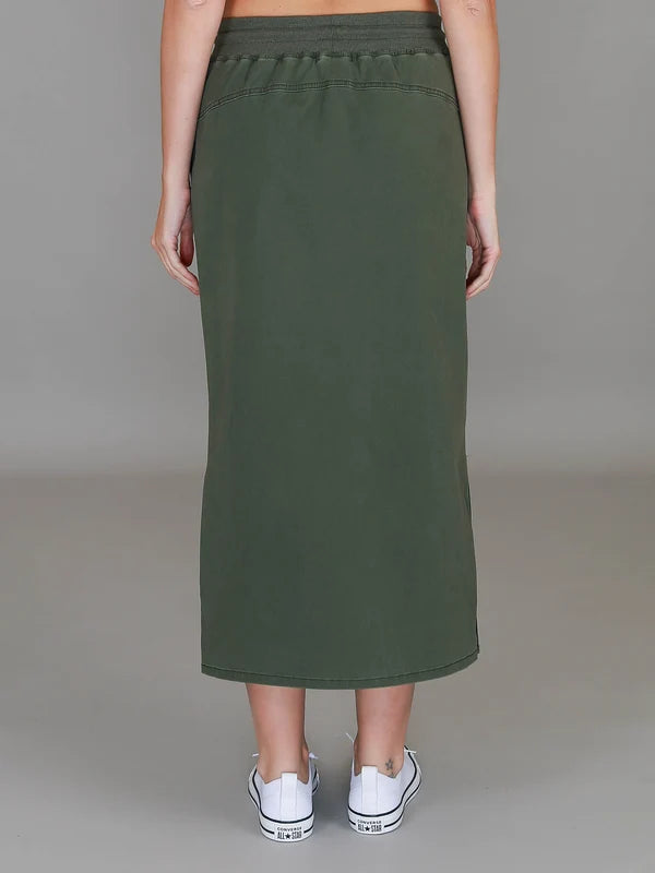 Roberta | Women's Midi Skirt – Cotton Chino