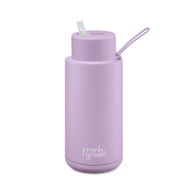 FRANK GREEN-Ceramic Reusable Bottle - 34oz / 1,000ml-Lilac Haze