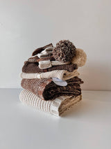Chunky Knit Blanket Chocolate