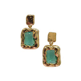Isla Gemstone Earrings Green