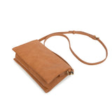 Edie Black Crossbody Bag-Tan