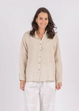 Worthier the Label-Milla button through linen shirt beige