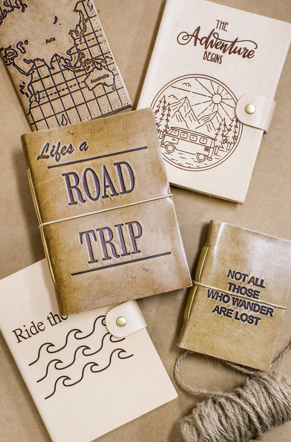 Leather Notebook-Road Trip