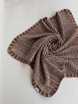 Chunky Knit Blanket Chocolate