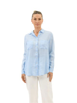 Worthier the Label-Journi Linen shirt- Light Blue