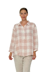 Worthier the Label-Method check linen shirt beige