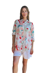 Worthier the Label-Romy Flower Print Linen Shirt