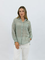 Elliot Striped Linen Shirt